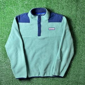 Vineyard Vines The Shep Shirt Pullover Fleece Sweatshirt Jacket L
